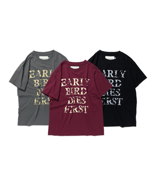 EARLY BIRD DIES TEE BLACK