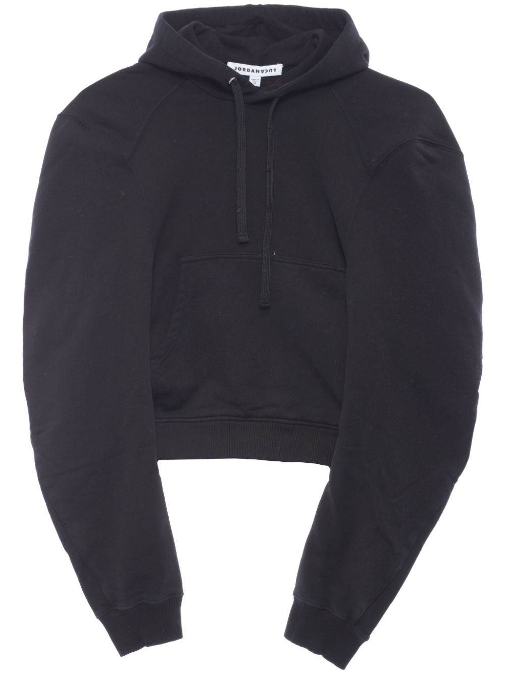 Bulldog cotton hoodie - Black
