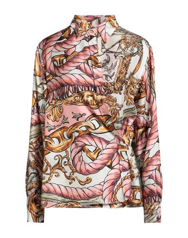 Couture Woman Shirt Pink Size 10 Silk
