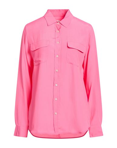 Woman Shirt Fuchsia Size M Silk, Viscose