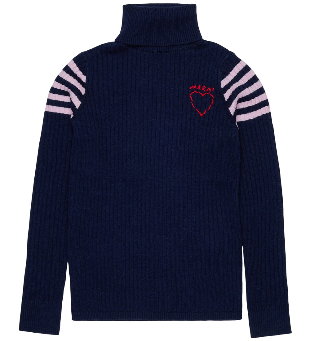 Marni Blouse - Knitted - Dark Sea Blue - Marni - 8 Y 128 - Blouse