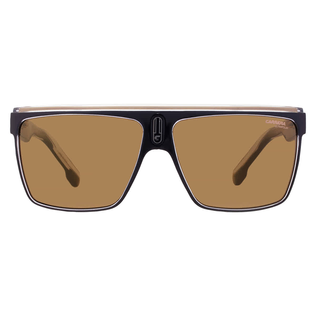Brown Rectangular Men's Sunglasses 22/N 2M2 63