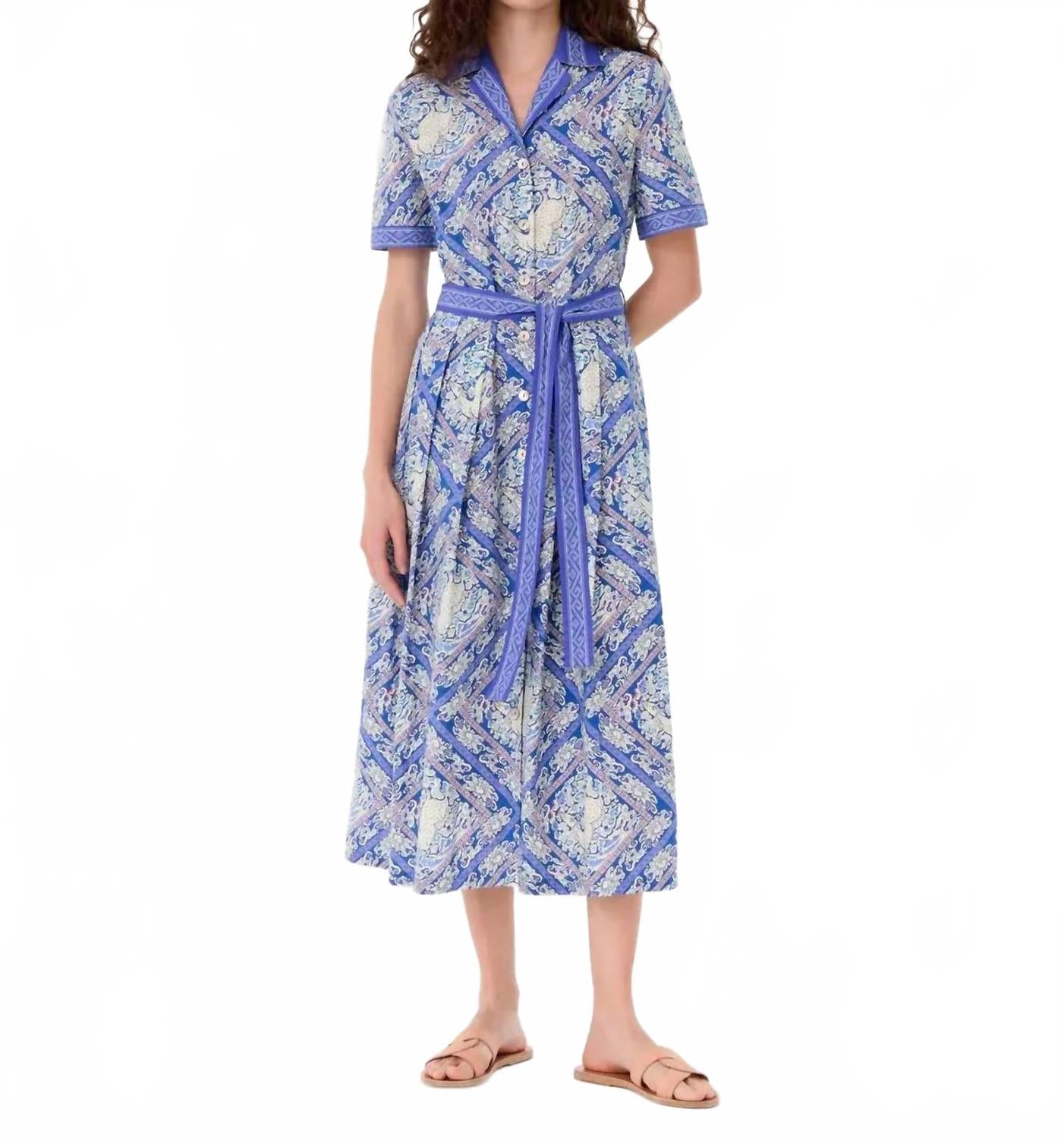 Claudia Midi Dress In Meadow Print