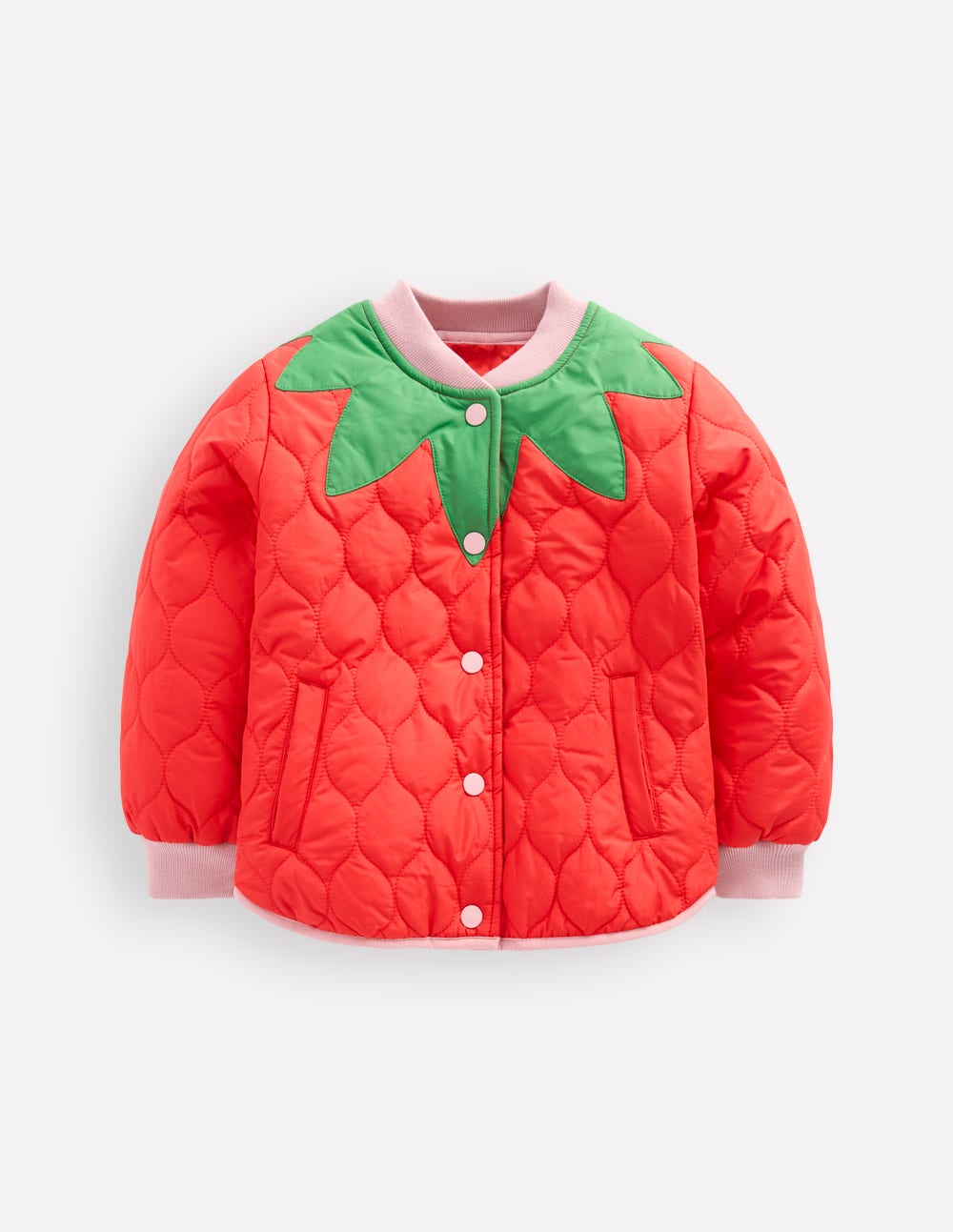 Girls Fun Bomber Jacket in Red | Size 2-3 Years