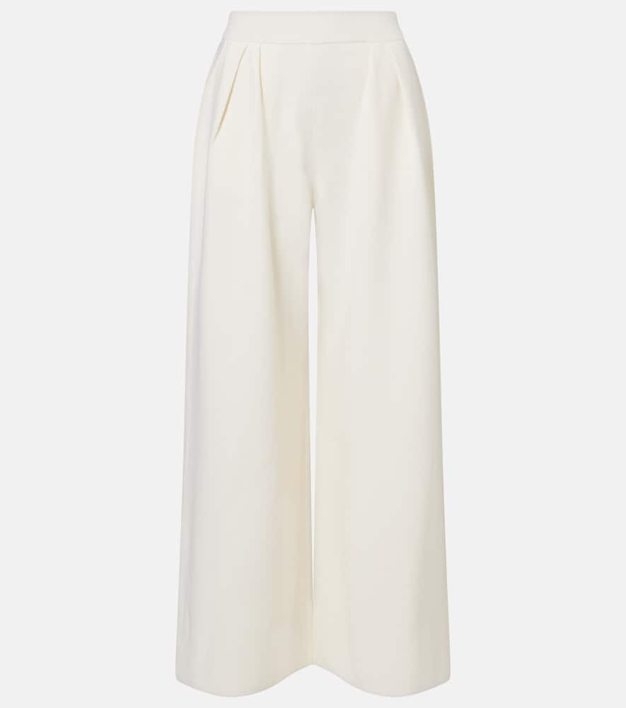 Bora virgin wool wide-leg pants