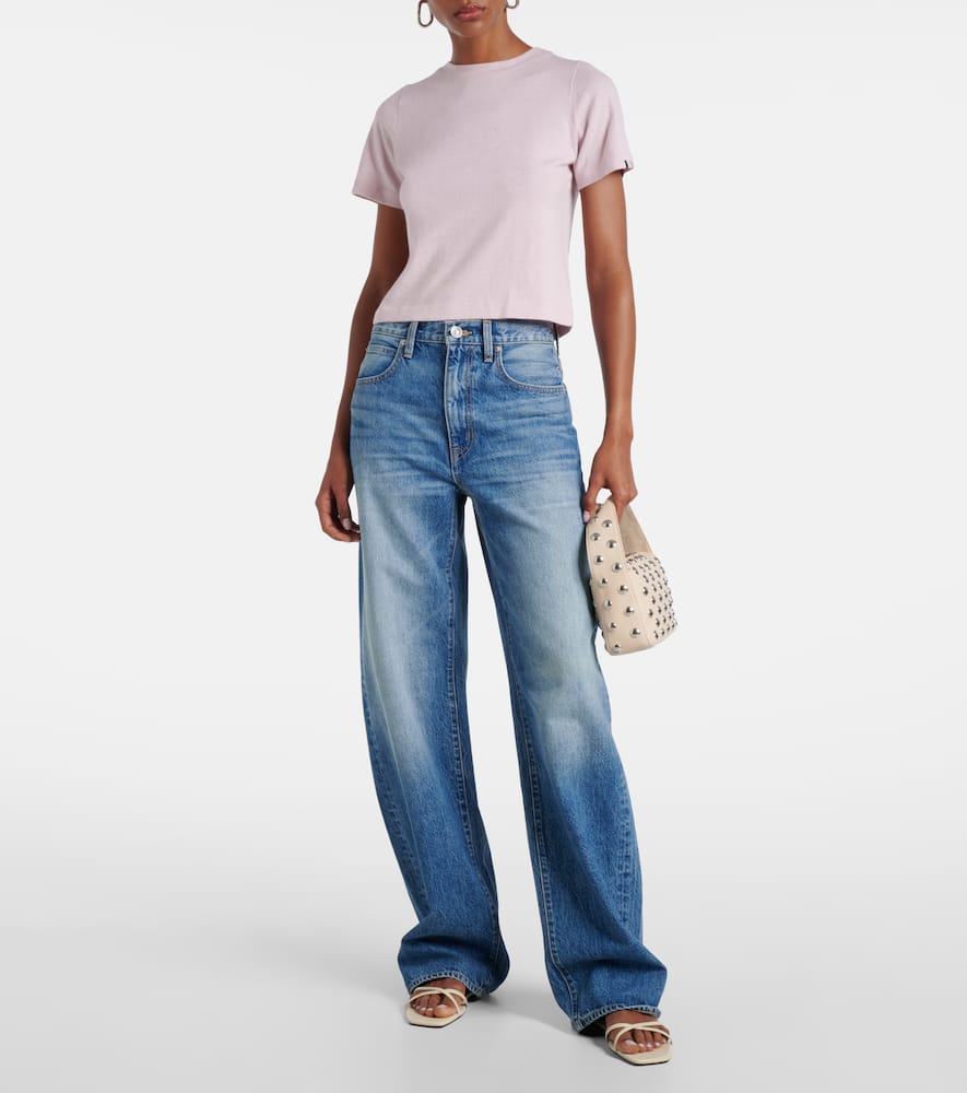 Cassie high-rise barrel-leg jeans