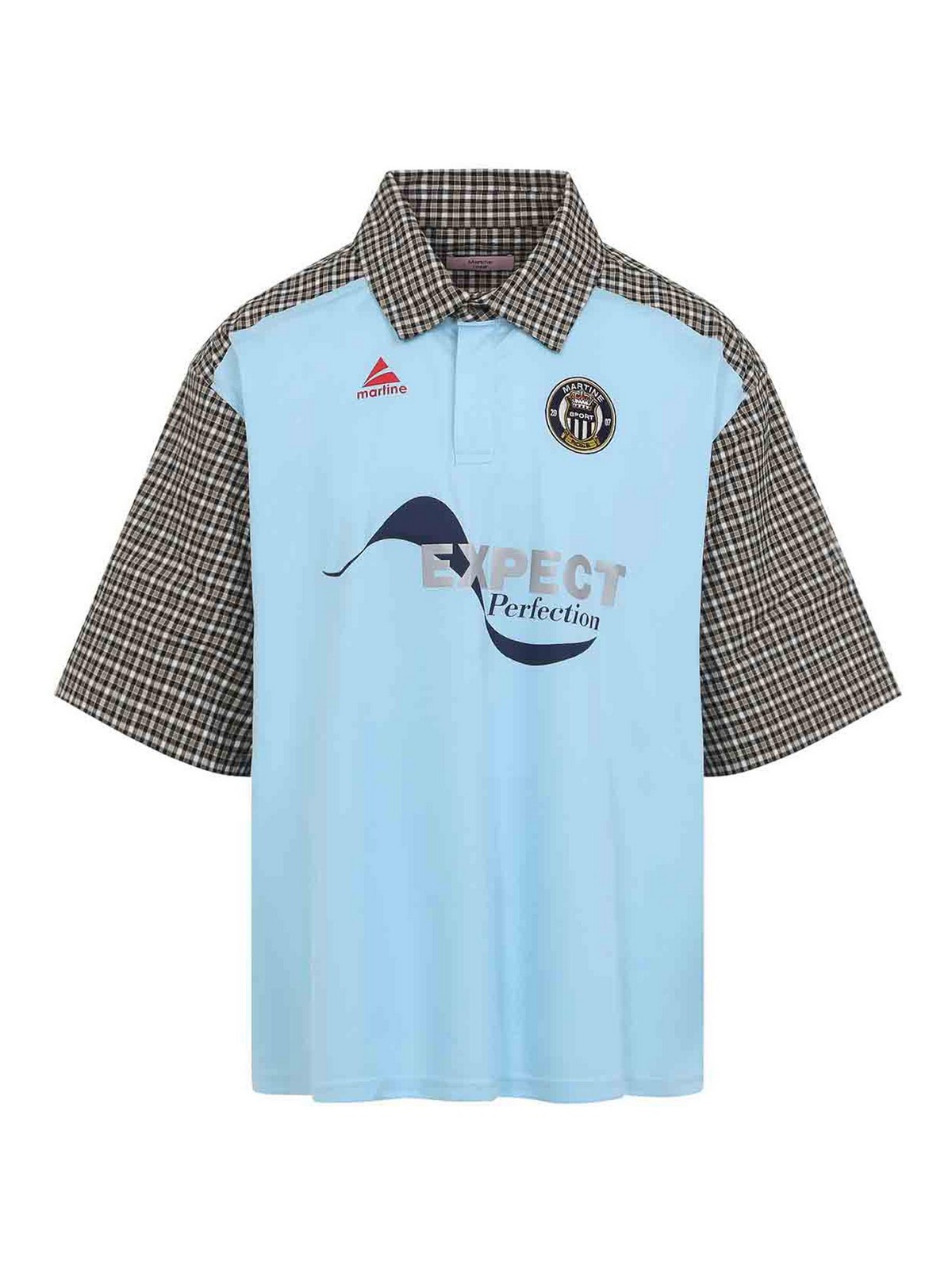 Martine Rose - short sleeve polo shirt graphic print