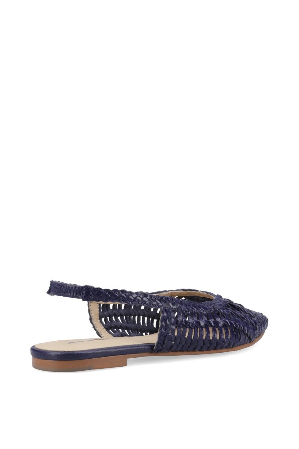 Hush Puppies Dalia Woven Slingback Ballerinas In Navy