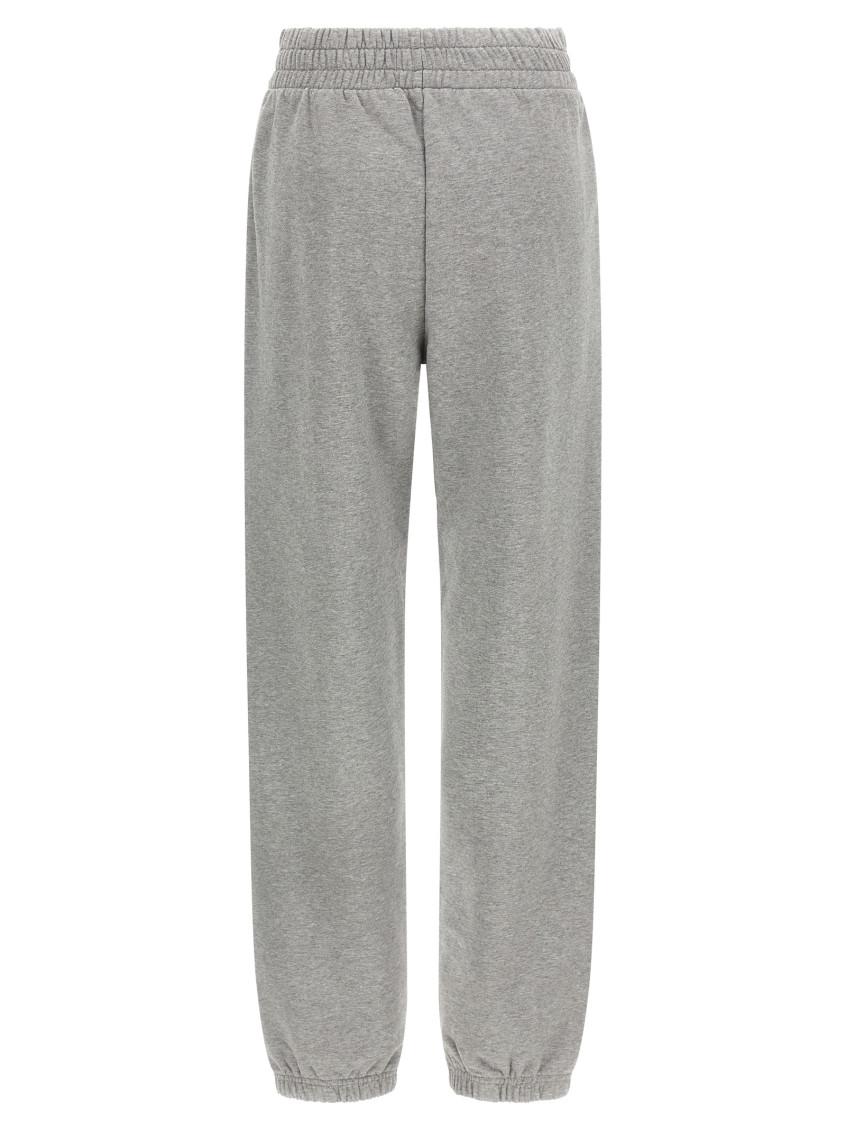 Logo Embroidery Joggers Pants Gray