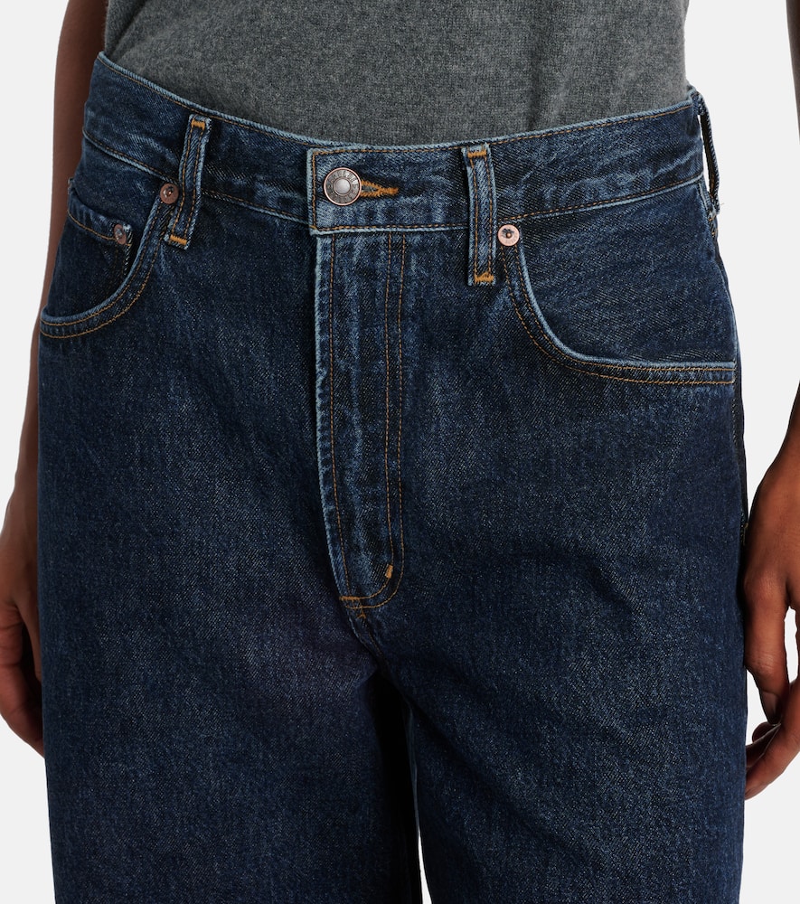 Low Curve mid-rise barrel-leg jeans