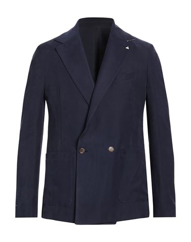 Man Blazer Navy Size 40 Viscose, Polyester
