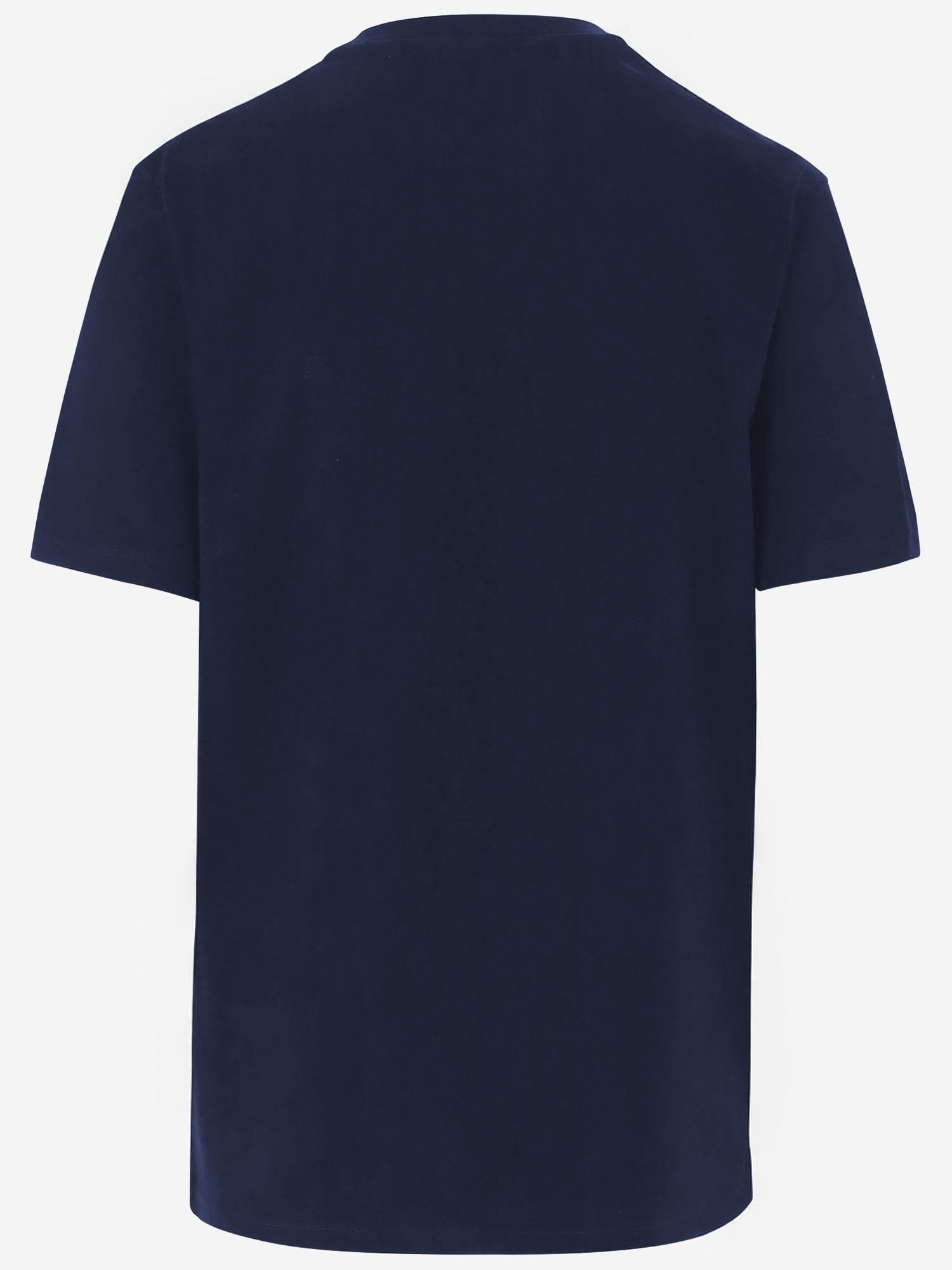Logo-Print Cotton T-Shirt — Navy