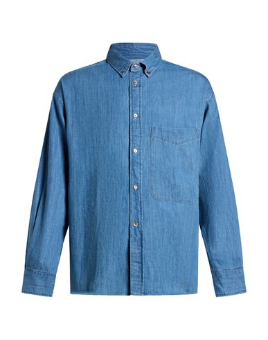 Man Denim shirt Blue Size S Cotton