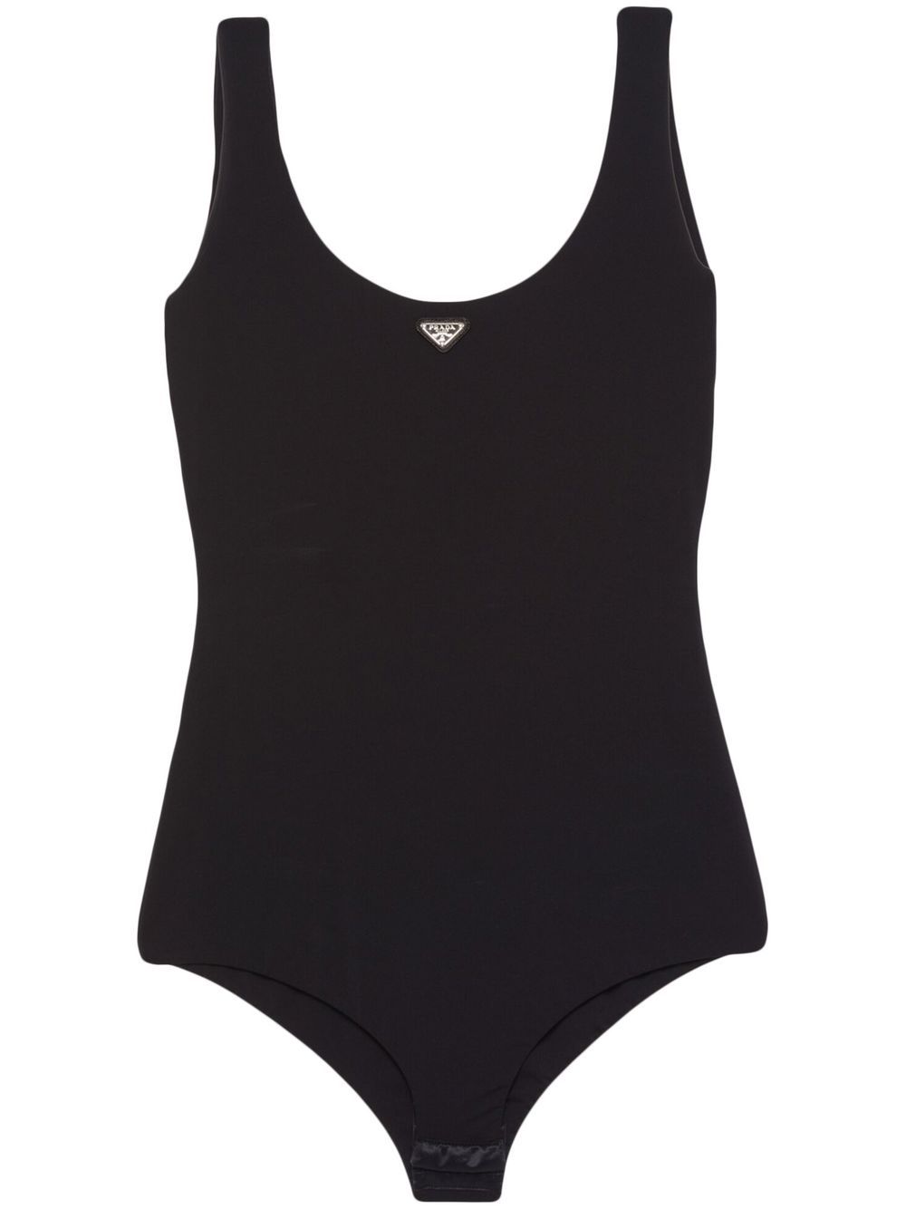Logo-plaque bodysuit - Black