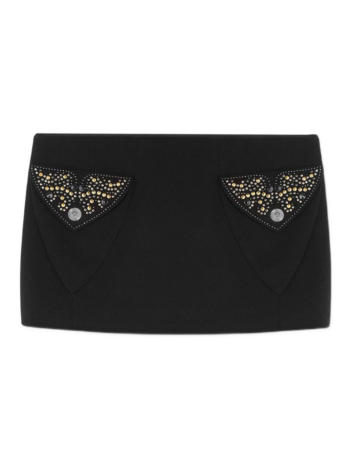 Miniskirt With Decorated Pockets