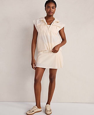 Ann Taylor Haven Well Within Woven Nylon Pleated Active Skort