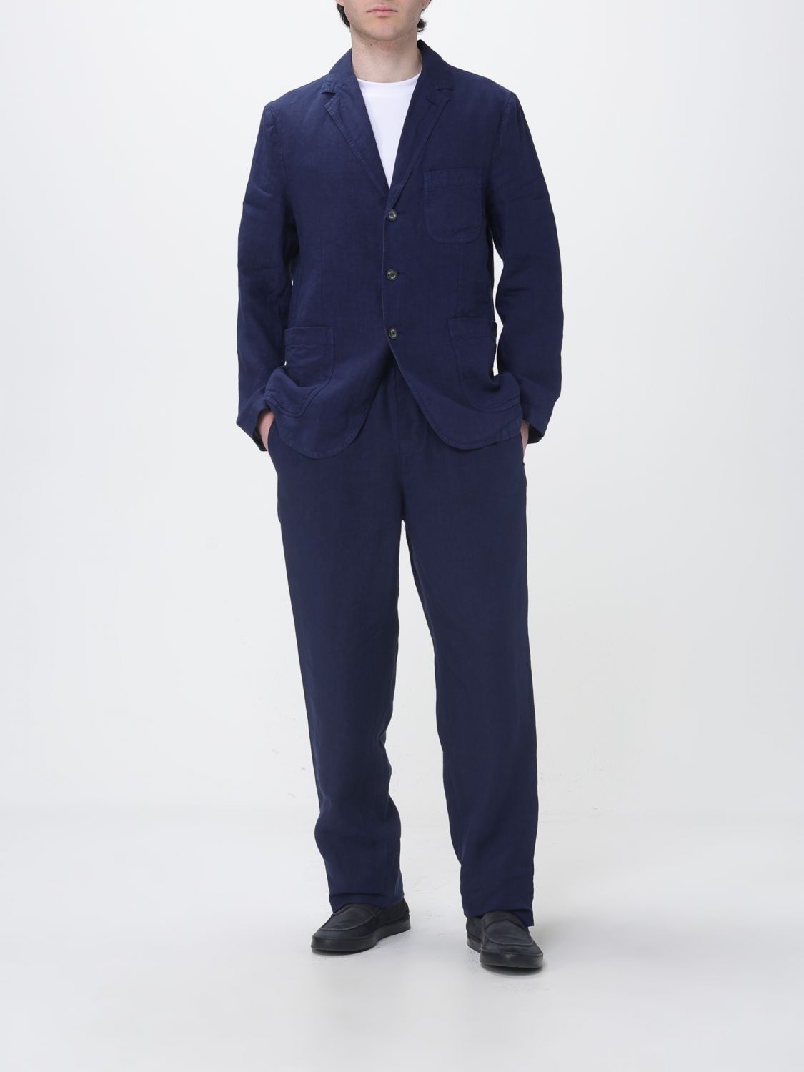 Pants Men color Blue