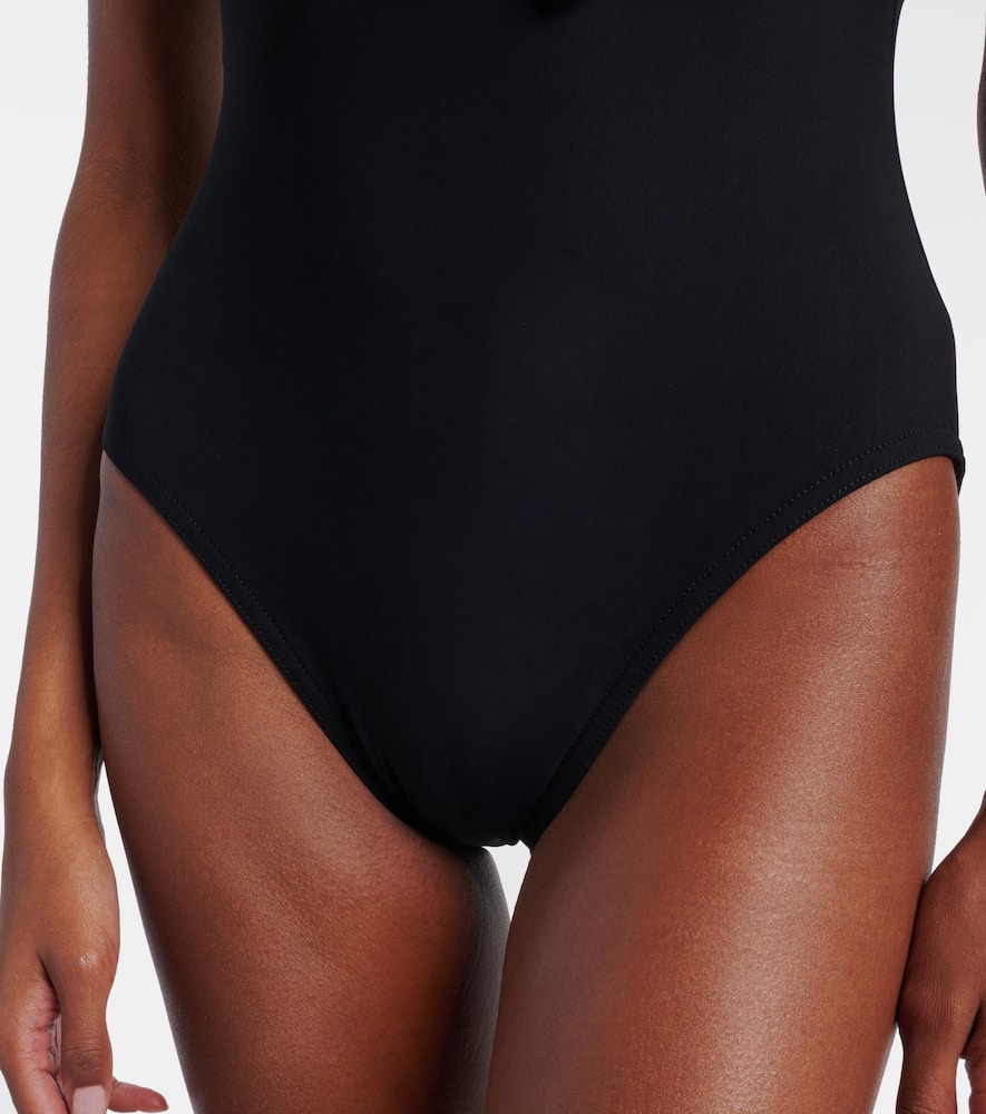 Lenora bow-detail swimsuit