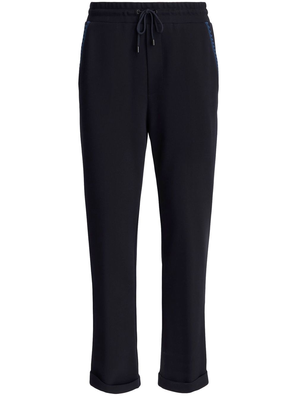 Greca-trimmed track pants - Blue