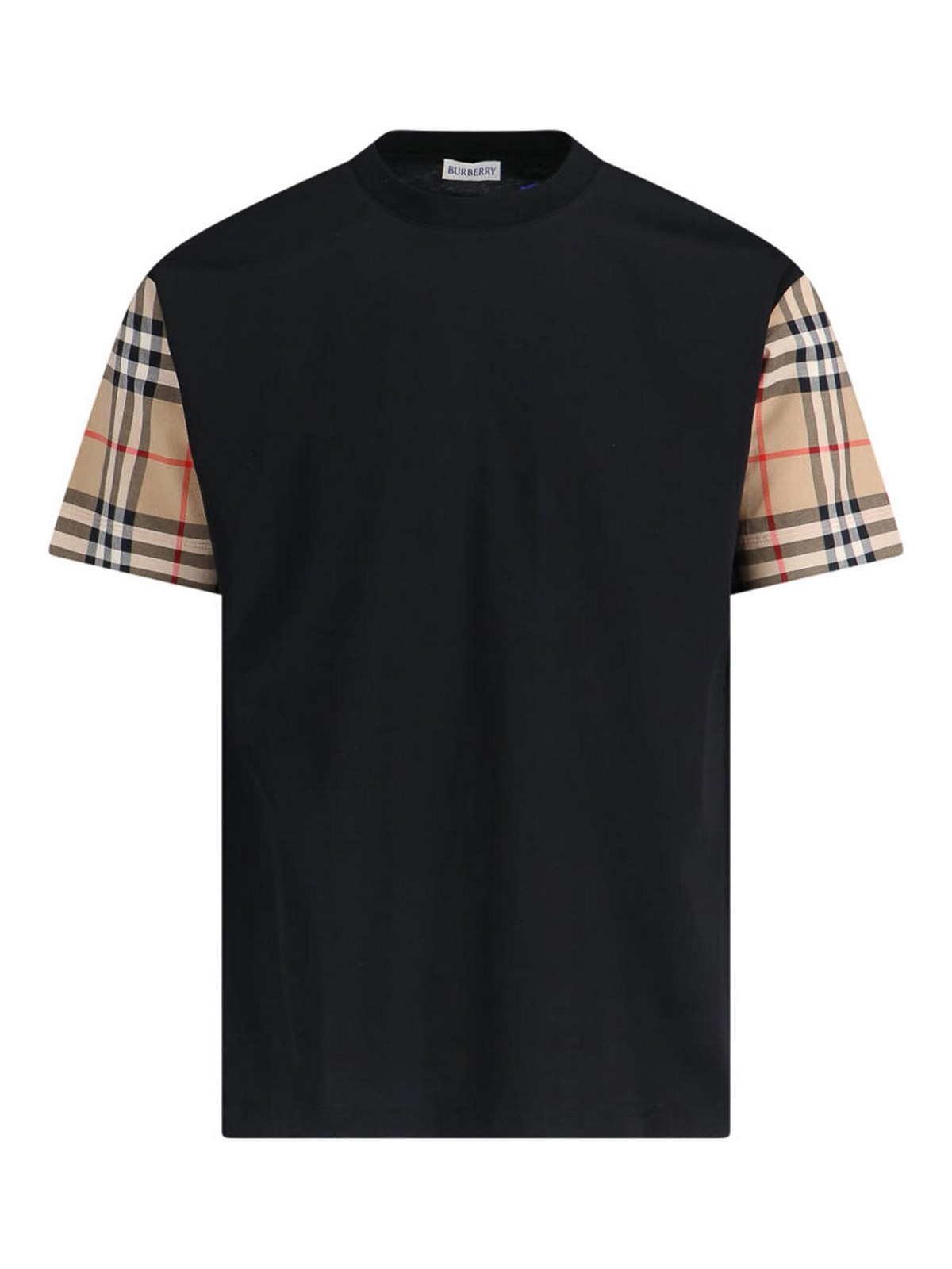 Vintage Check T-shirt - Black