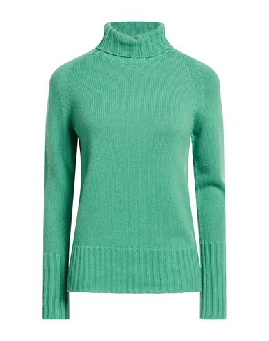 Woman Turtleneck Light green Size M Cashmere
