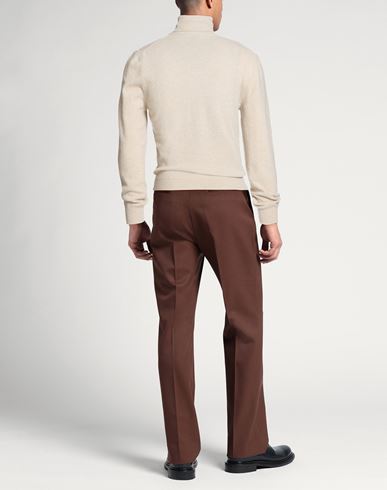 Man Turtleneck Beige Size 44 Wool, Cashmere