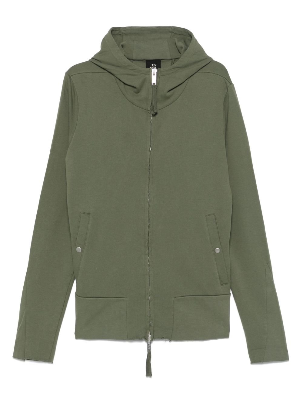 Zip-front hooded sweatshirt - Black
