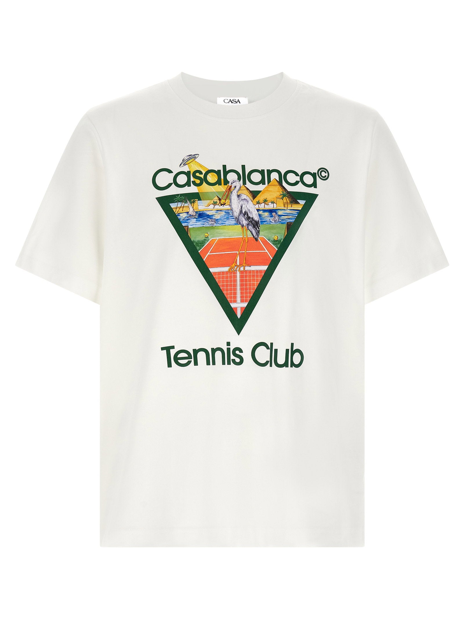 Tennis Club Graphic-Print T-Shirt — Cream
