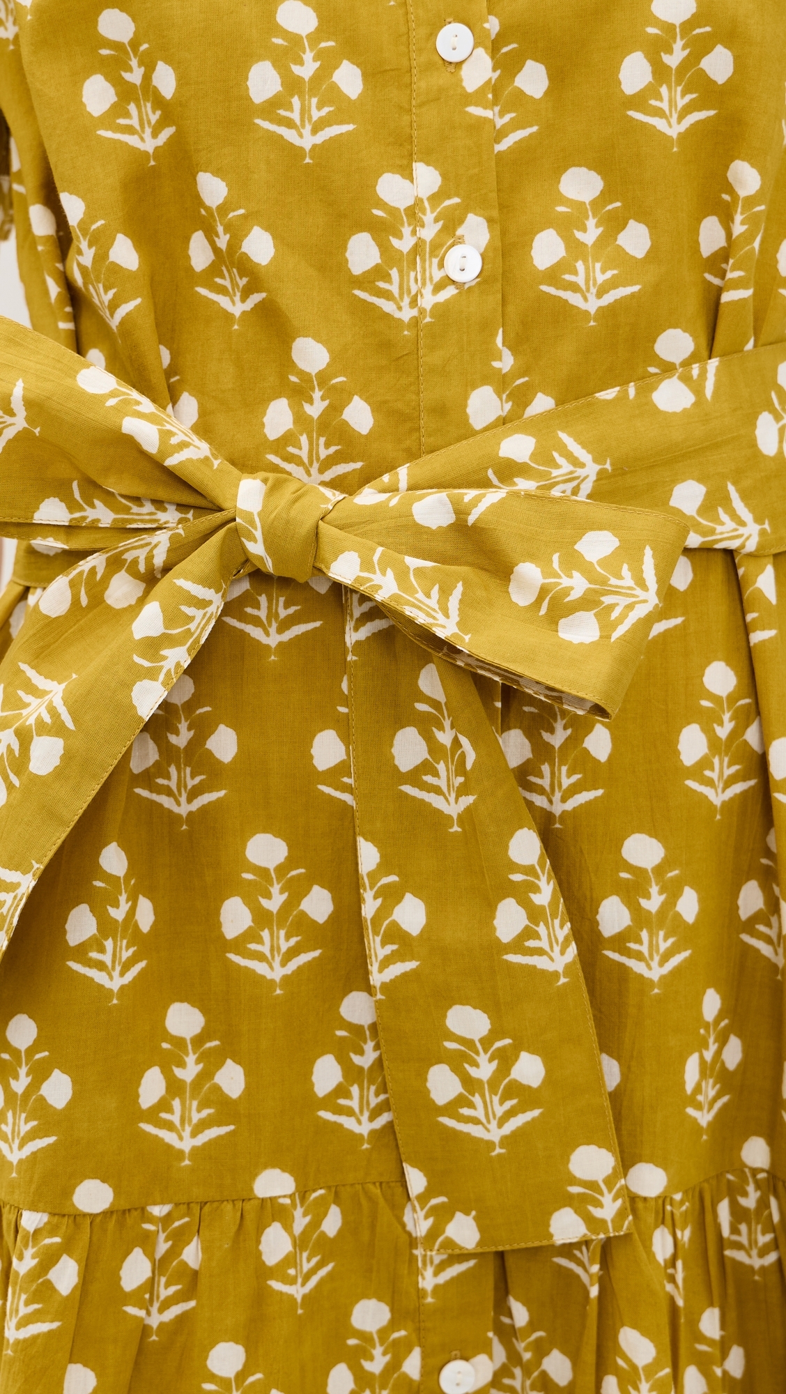 Short Sleeve Shirt Dress Chartreuse Daffodil