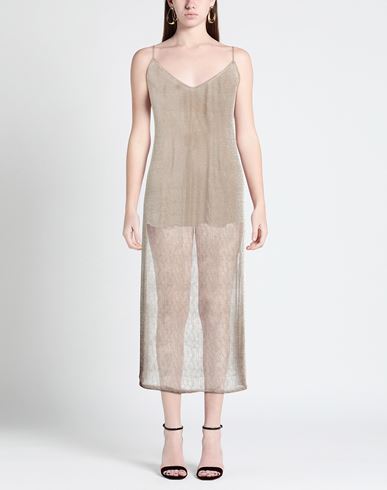 The Nina Studio Woman Midi dress Gold Size L Polyester