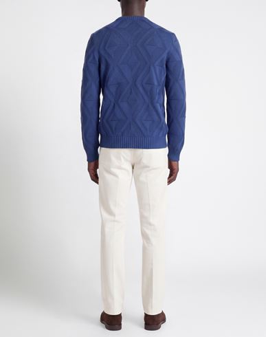 Man Sweater Azure Size 36 Merino Wool