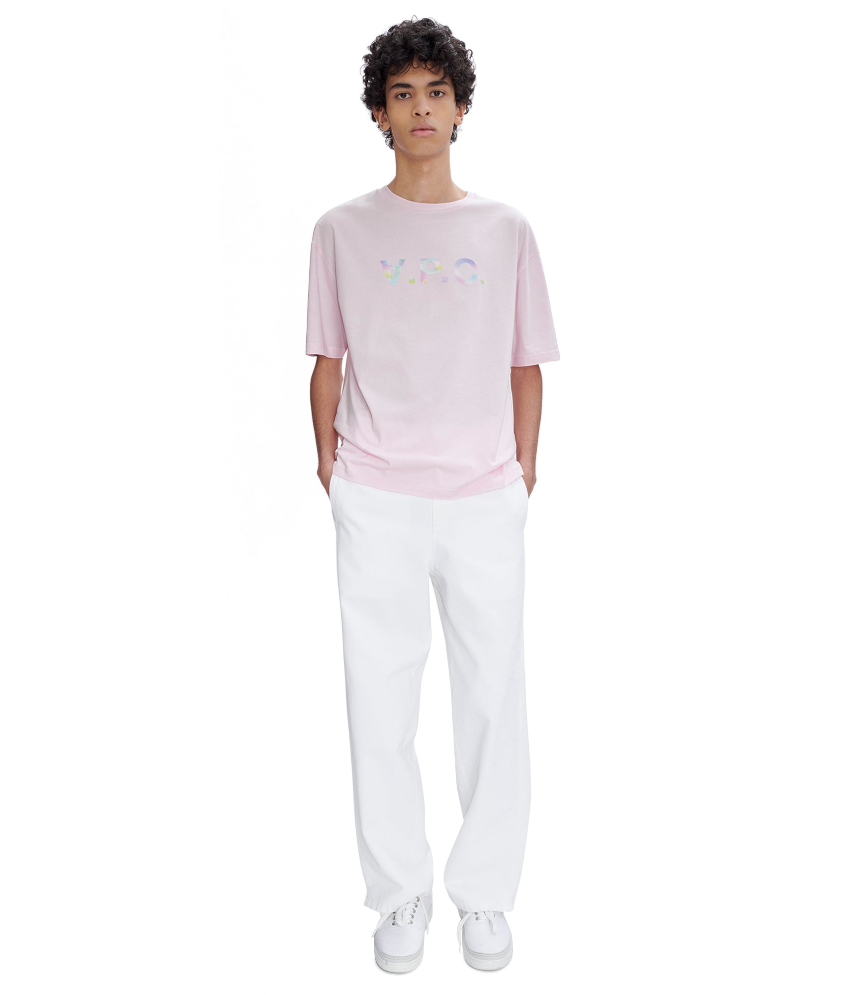 River Print T-shirt FAA - Pink