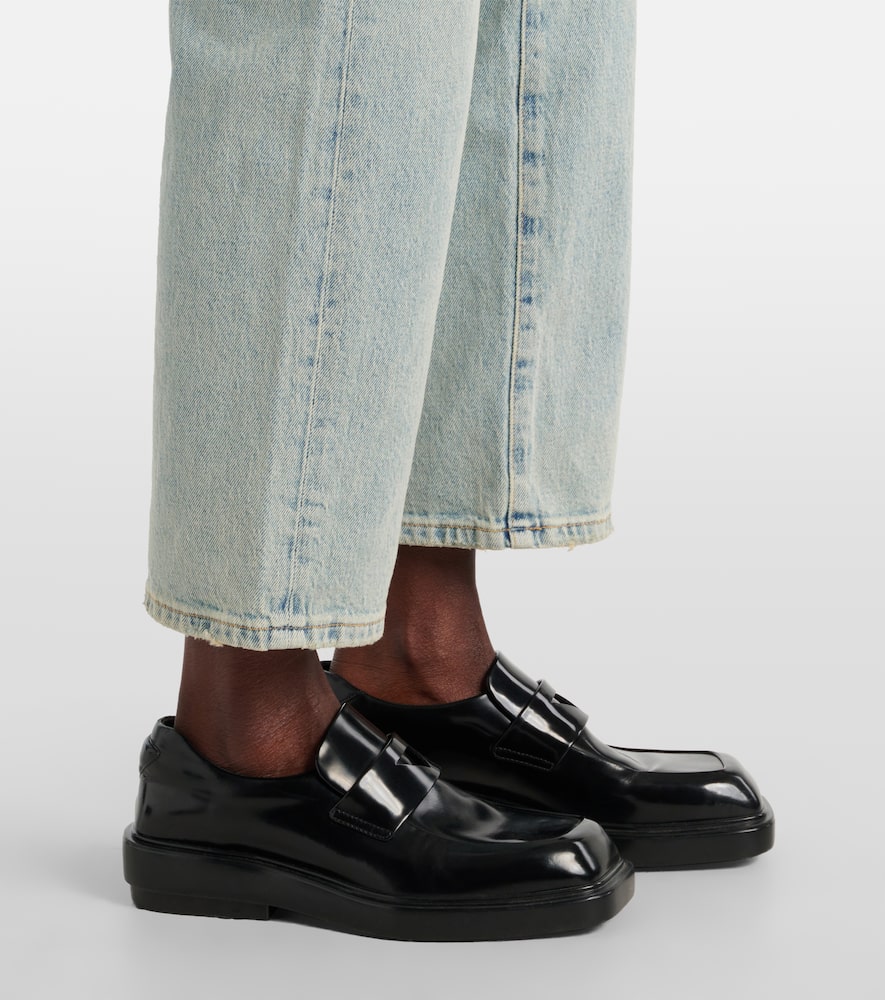 High-rise straight jeans