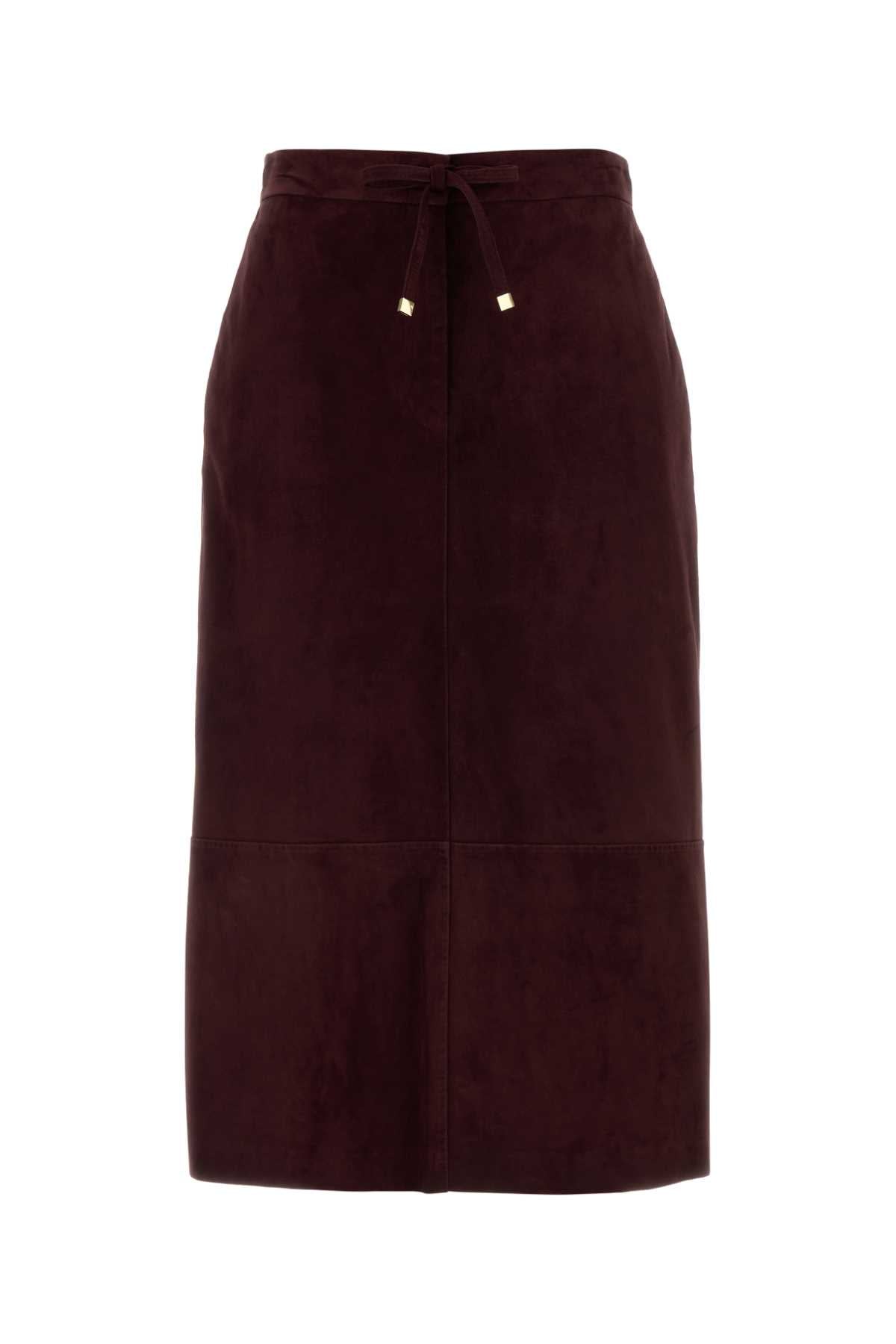 Gazza Skirt — Burgundy