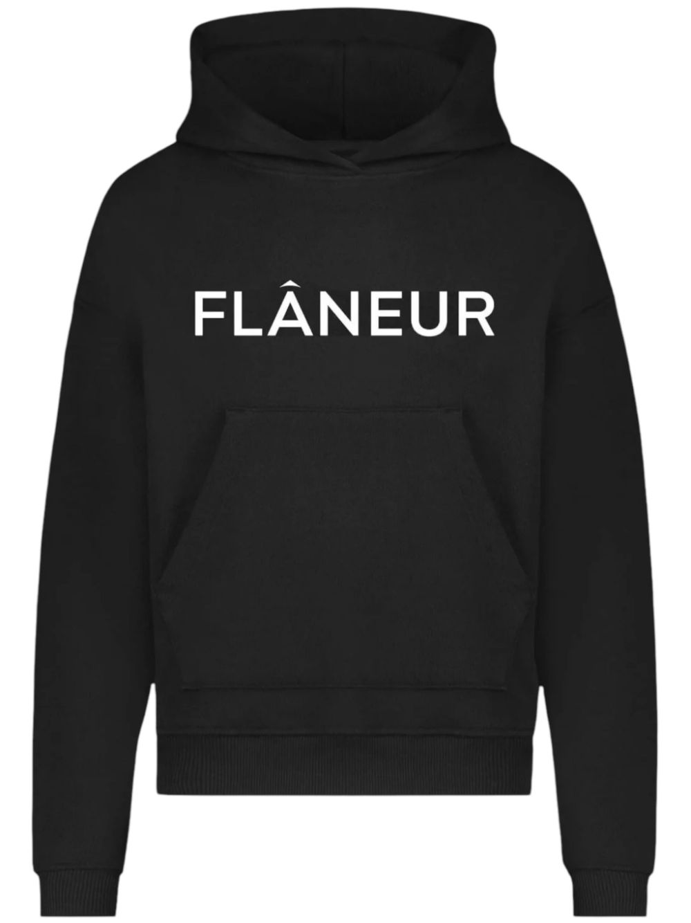 Logo-print hoodie - Black