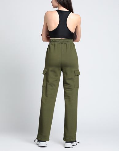 Woman Pants Military green Size S Cotton, Polyester
