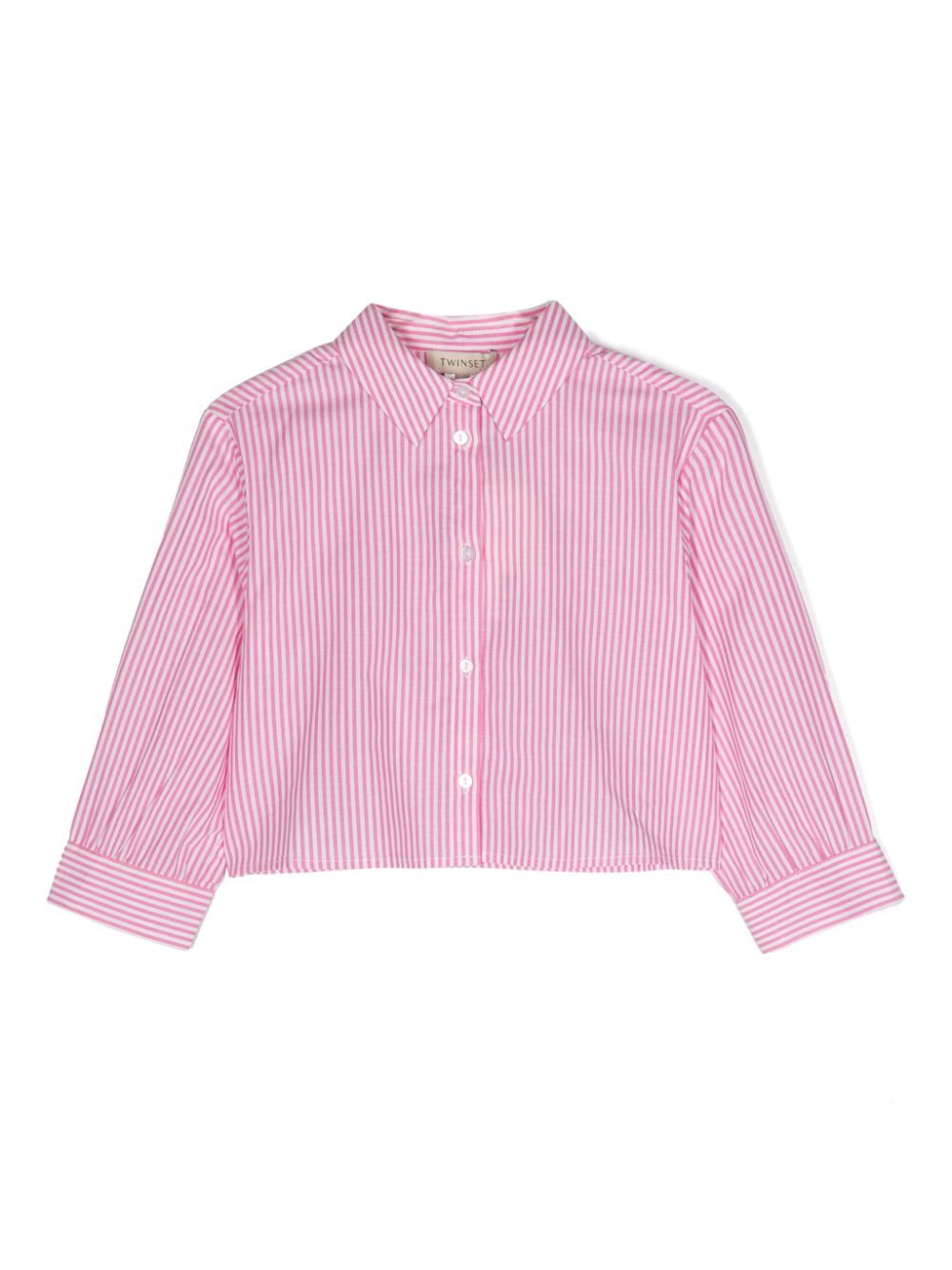 Striped cotton shirt - White