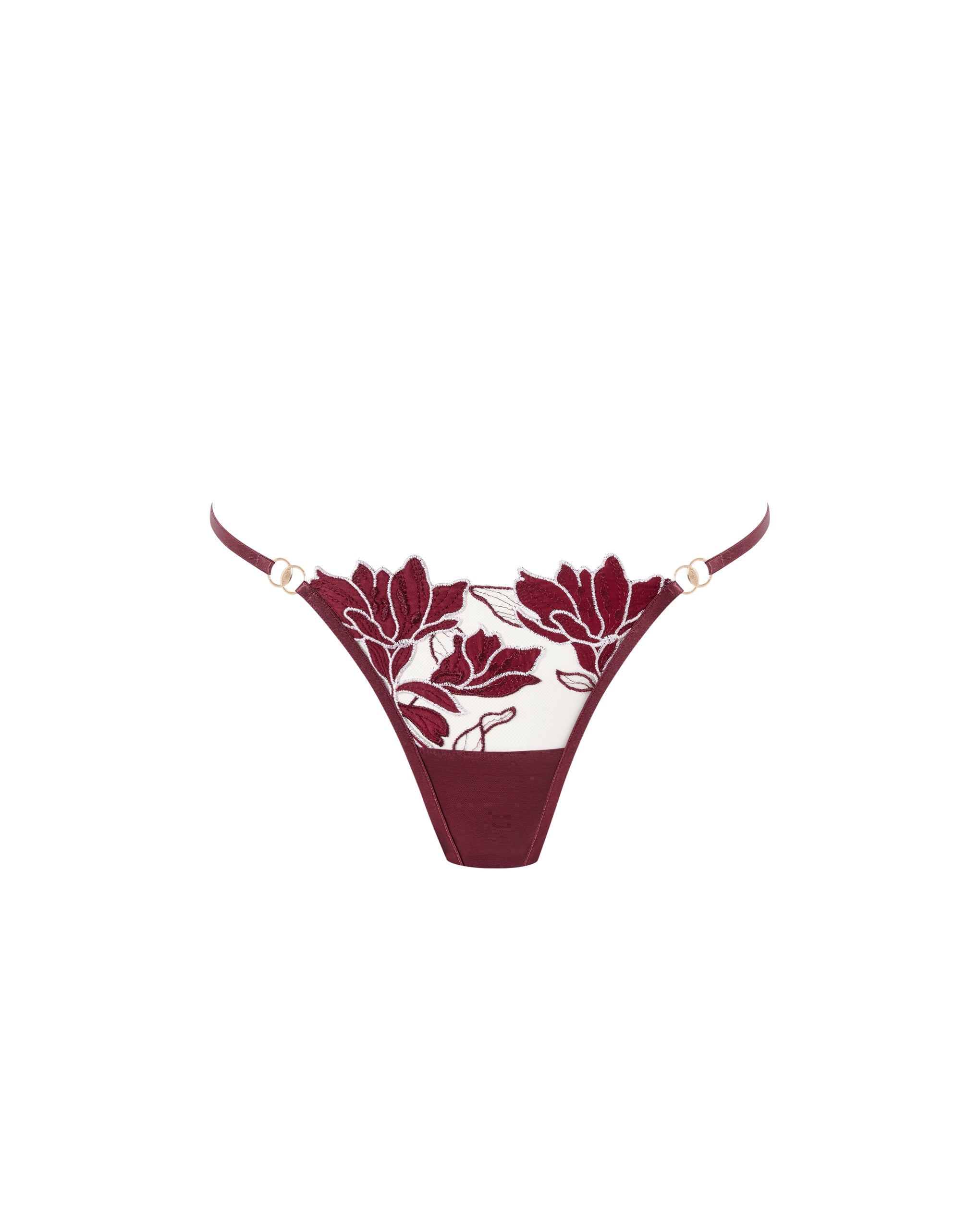 Bluebella Geneva Floral Embroidered Panty Cherry