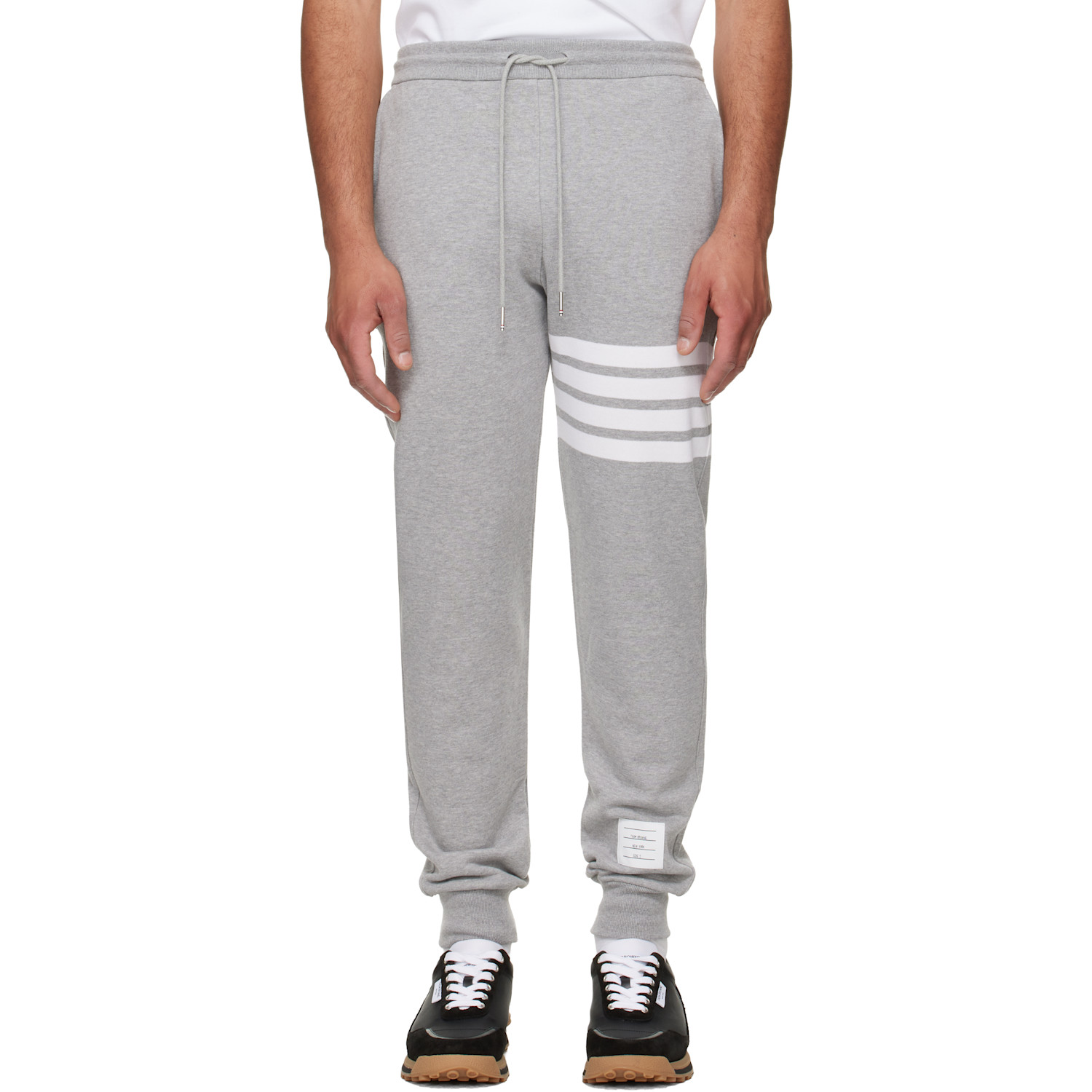 Gray Classic Loopback 4-Bar Sweatpants