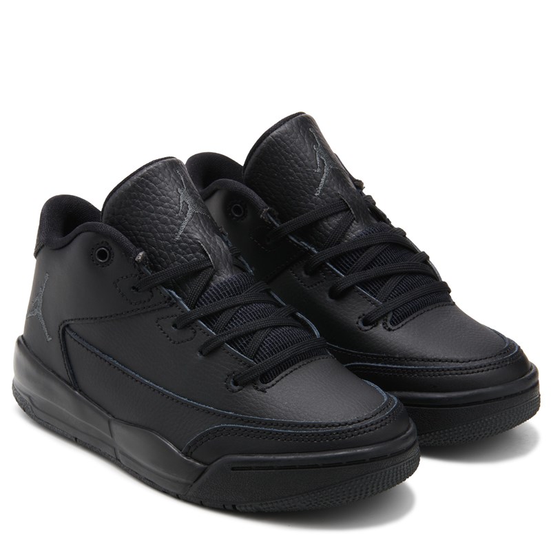 Kids' Flight Origin 3 Mid Top Sneaker Little Kid Shoes (Black)