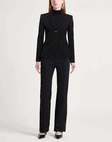 Woman Blazer Black Size 12 Viscose, Polyamide, Elastane