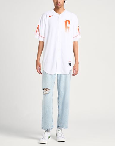 Man Shirt White Size M Polyester