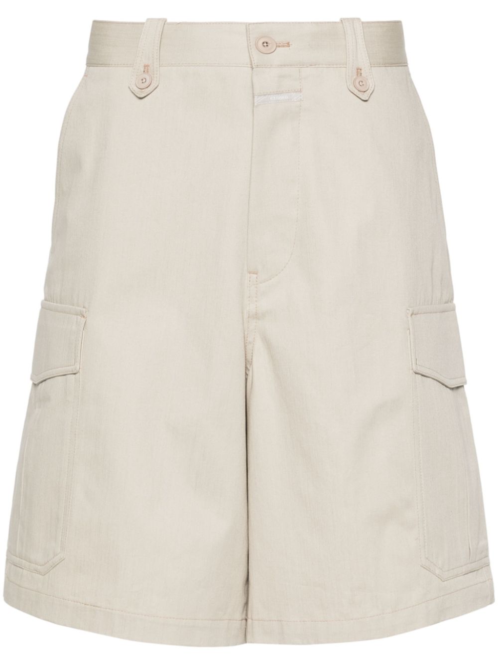 Cotton cargo shorts - Neutrals