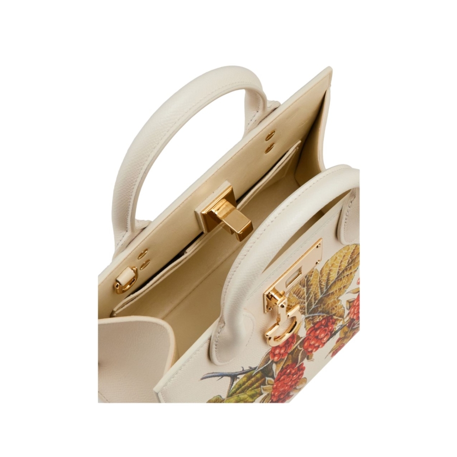 Floral Print Studio Top Handle Box Bag