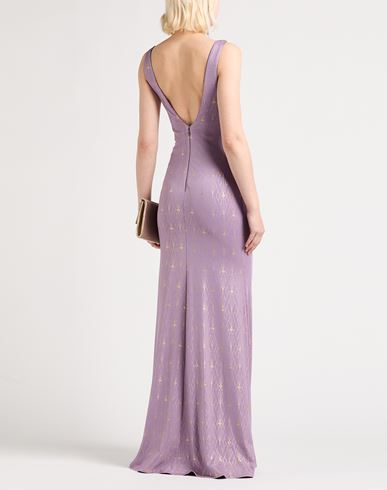 Woman Maxi dress Mauve Size 4 Viscose, Elastane