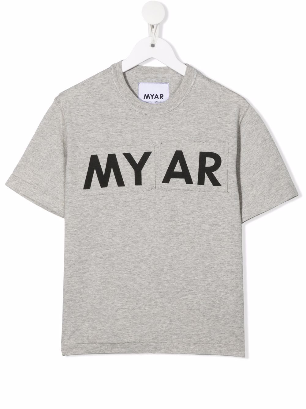 Logo-print short-sleeved T-shirt - Grey