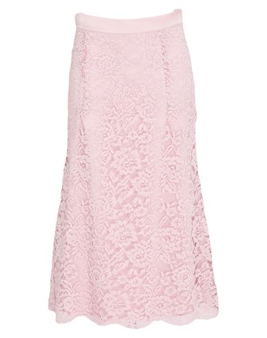 Woman Midi skirt Light pink Size 10 Polyester