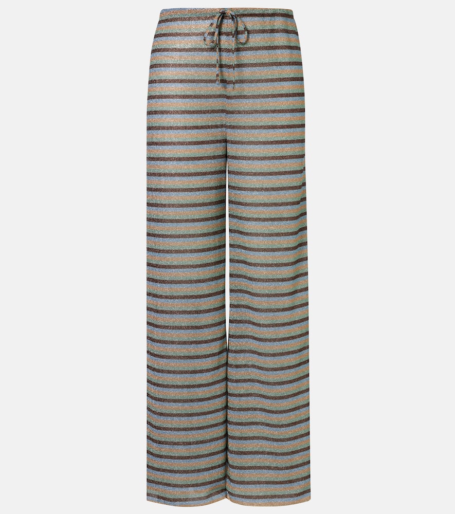 Oséree Lumière striped wide-leg pants