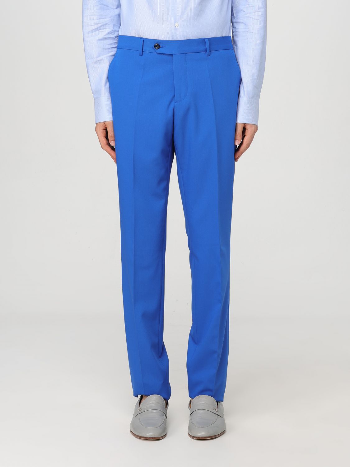 Suit Men color Gnawed Blue