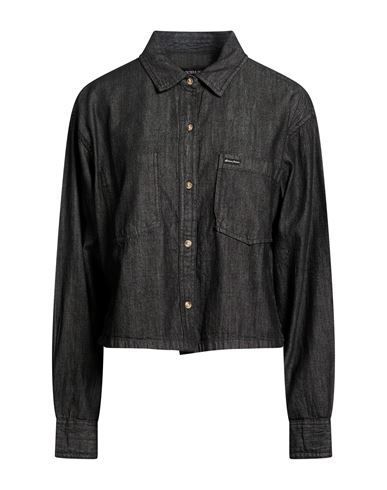 Woman Denim shirt Black Size XS Cotton
